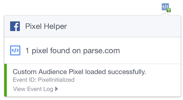 Facebook Pixel verification pop up